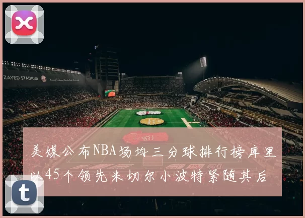 美媒公布NBA场均三分球排行榜库里以45个领先米切尔小波特紧随其后